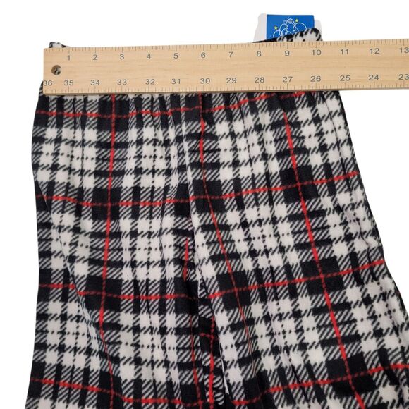 Mad Dog Girls Black/White Plaid Fleece Pajama Pant Size Small(6) - Picture 6 of 8